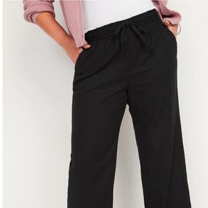 Old Navy Black Linen Pants